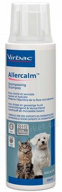 Virbac Allercalm - шампунь для чувствительной и сухой кожи собак и кошек - 250 мл % Petmarket