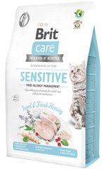 Brit Care Sensitive Насекомые/сельдь - гипоаллергенный корм для кошек - 2 кг Petmarket
