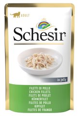 Schesir Chicken Fillet - Куриное филе в желе - влажный корм для кошек, 85 г Petmarket