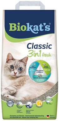 Biokat's CLASSIC FRESH 3in1 - наполнитель для кошачьего туалета - 18 л Petmarket
