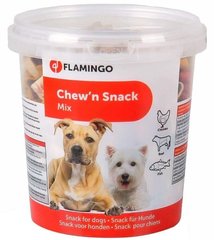 Flamingo CHEW`N SNACK Mix - Снек Мікс - ласощі для собак (яловичина/лосось/курка) - 500 г Petmarket