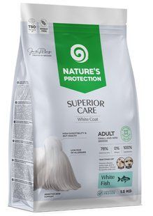Nature's Protection White Dogs Small and Mini Breeds корм для собак малих порід з білою шерстю (біла риба) - 17 кг Petmarket