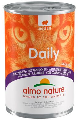 Almo Nature Daily Кролик - влажный корм для кошек, 400 г Petmarket