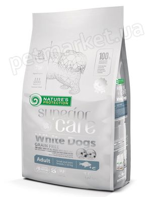 Nature's Protection White Dogs Small and Mini Breeds корм для собак малих порід з білою шерстю (біла риба) - 10 кг % Petmarket