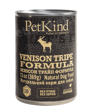PetKind VENISON TRIPE FORMULA - вологий корм для собак та цуценят (яловичина/оленина) - 369 г Petmarket