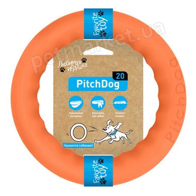 Collar PITCHDOG - ПитчДог - игрушка-кольцо для собак - 28 см, Зеленый Petmarket