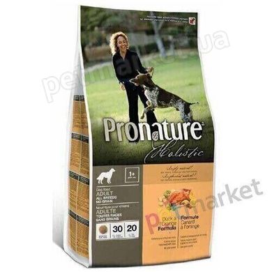 Pronature Holistic ADULT Duck & Orange - беззерновой холистик корм для собак (утка/апельсин) - 13,6 кг Petmarket