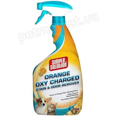 Simple Solution ORANGE OXY CHARGED Stain & Odor Remover - универсальное средство для удаления запахов и пятен животных Petmarket