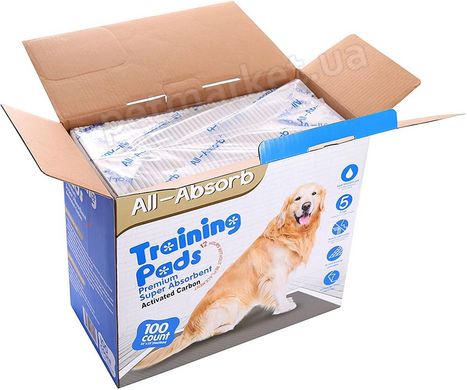 All Absorb PREMIUM - одноразові пелюшки для собак - 56х58 см, 100 шт. Petmarket