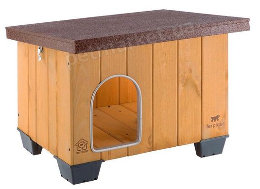 Ferplast BAITA 60 - дерев'яна будка для собак % Petmarket