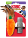 Kong Refillables Carrot Feather - игрушка со сменным блоком с кошачьей мятой для кошек