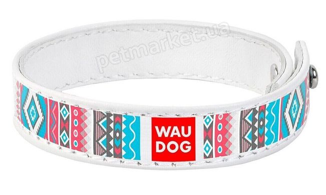 Collar WAUDOG Design Этно - кожаный браслет на руку, 21-23 см, черный Petmarket