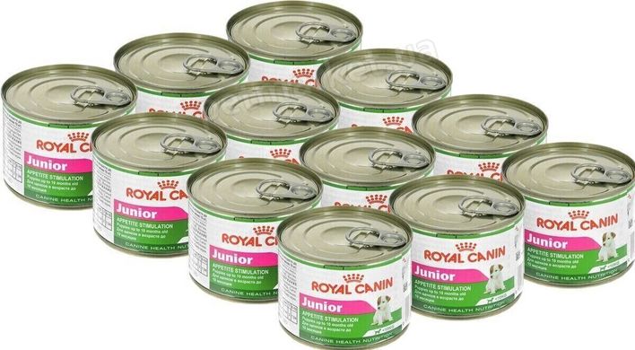 Royal Canin JUNIOR - ДЖУНИОР - консервы для щенков 195 г х 12 шт Petmarket