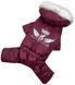 Dogs Bomba PLUSH зимовий комбінезон на хутрі для собак - №5, Марсала Petmarket