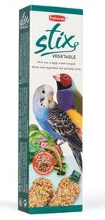 Padovan Stix Vegetable Cocorite Ed Esotici - Падован - ласощі для хвилястих папуг та малих екзотичних птахів з овочами та насінням - 80 г Petmarket
