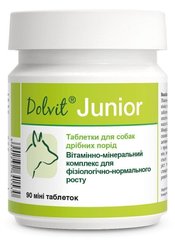 Dolfos DolVit Junior Mini вітамінно-мінеральна добавка для цуценят міні порід, 90 табл. Petmarket