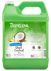 TropiClean Lime & Coconut - шампунь для прискорення линьки собак та котів - 3,8 л Petmarket