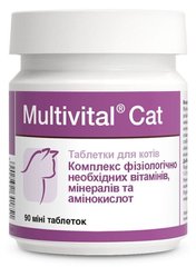 Dolfos MULTIVITAL Cat - Мультивитал Кэт - витаминно-минеральная добавка для кошек - 90 табл. Petmarket