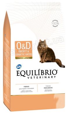 Equilibrio Veterinary Obesity & Diabetic - корм для кошек при диабете и ожирении - 500 г Petmarket