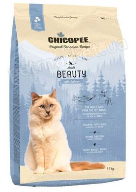 Chicopee Classic Nature ADULT BEAUTY with Salmon - корм для здоровья кожи и шерсти кошек (лосось) - 15 кг % Petmarket