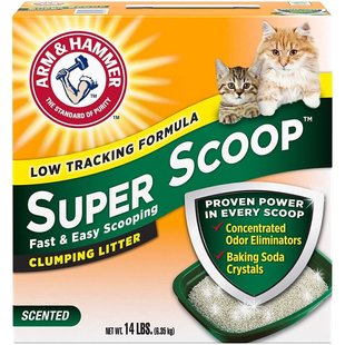 Arm&Hammer SUPER SCOOP - комкуючий наповнювач для котячого туалету, ароматизований - 9,07 кг % Petmarket