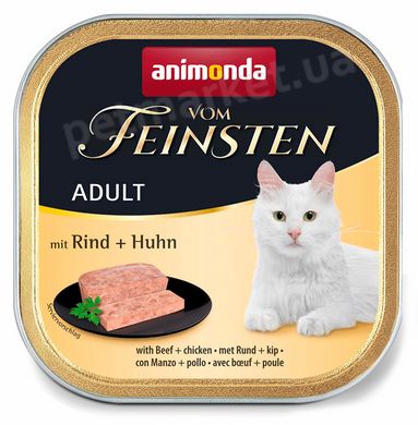 Animonda Vom Feinsten Adult Beef & Chicken - консерви для котів (яловичина/курка) Petmarket