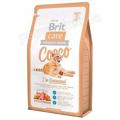 Brit Care COCCO Gourmand - корм для привередливых кошек (утка/лосось) - 7 кг Petmarket
