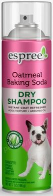 Espree OATMEAL BAKING SODA - сухий шампунь з вівсом та содою для глибокого очищення шкіри та шерсті собак - 198 г Petmarket