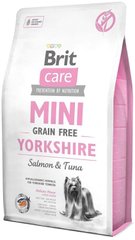 Brit Care Grain Free MINI Yorkshire - беззерновой корм для йоркширских терьеров (лосось/тунец) - 2 кг Petmarket