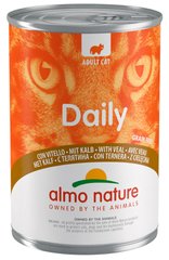 Almo Nature Daily Телятина - влажный корм для кошек, 400 г Petmarket