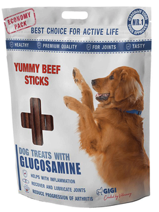 GiGi Yummy Beef Sticks - Аппетитные палочки из говядины - лакомство для суставов собак Petmarket