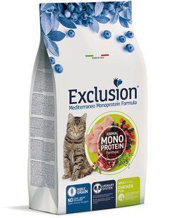 Exclusion Noble Grain Cat Adult Chicken &mdash; Эксклюжн &mdash; корм для взрослых кошек с курицей Petmarket