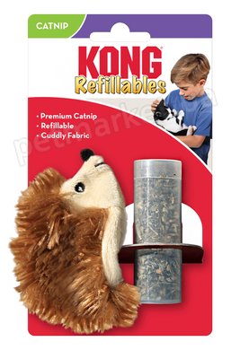 Kong Refillables Hedgehog - игрушка со сменным блоком с кошачьей мятой для кошек Petmarket
