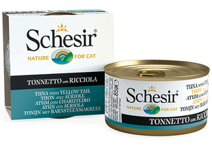 Schesir Cat Adult Tuna with Yellow Tail In Jelly - натуральні консерви для котів (тунець/жовтохвіст в желе) Petmarket