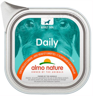 Almo Nature Daily Телятина/морковь влажный корм для собак - 100 г Petmarket