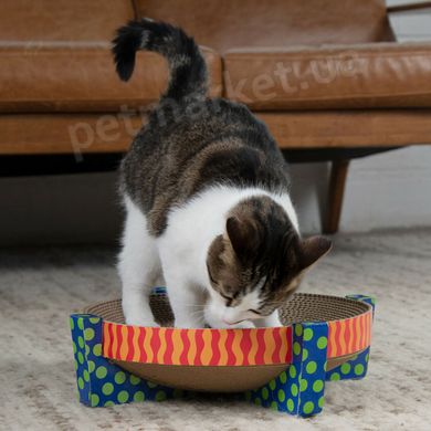 Petstages Scratch Snuggle and Rest Tan - картонная когтеточка и лежанка для кошек Petmarket