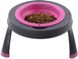 Dexas Single Elevated Feeder миска на складной подставке для собак и кошек - 360 мл, Розовый