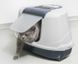 Moderna FLIP CAT Corner - угловой закрытый туалет для кошек - Теплый серый