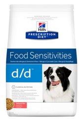 Hill's PD Canine D/D Food Sensitivities - лечебный корм для собак при аллергии (лосось) - 12 кг Petmarket