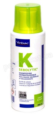 Virbac Sebolytic - лікувальний шампунь при себореї у собак та котів, 200 мл % Petmarket