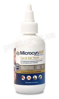 Microcyn EYE & EAR Wash - капли для глаз и ушей животных - 90 мл Petmarket