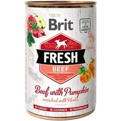 Brit Fresh BEEF with PUMPKIN - консервы для собак (говядина/тыква) - 400 г Petmarket