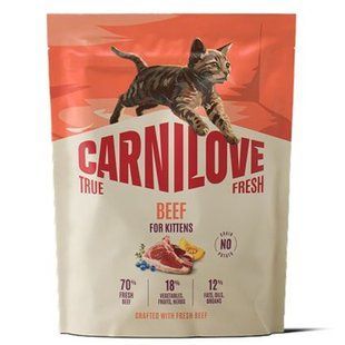 Carnilove True Fresh Beef Kitten - беззерновий корм для кошенят з яловичиною Petmarket