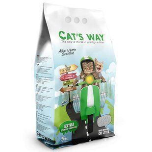 CAT'S WAY - комкуючий наповнювач для котячого туалету, алое вера Petmarket