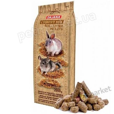 Dajana COUNTY MIX Eco Pellets - підстилка для кроликів і шиншил Petmarket