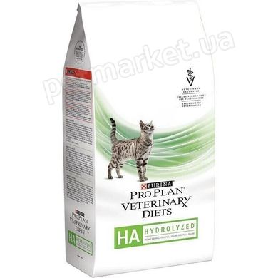 Pro Plan Veterinary Diets HA Hydrolyzed - лечебный корм для кошек при пищевой аллергии и непереносимости Petmarket