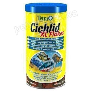Tetra CICHLID XL Flakes - корм для цихлид крупные хлопья - 10 л Petmarket