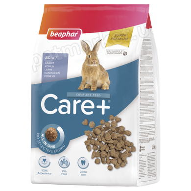 Beaphar CARE+ Rabbit - супер-преміум корм для кроликів - 1,5 кг % Petmarket