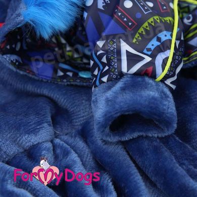 ForMyDogs TRIANGLE BLUE - теплый комбинезон для собак - 24 см % РАСПРОДАЖА Petmarket