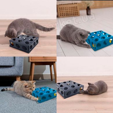 Georplast Tricky інтерактивна іграшка для кішок (2 м'ячики) - 25x25x9 см Petmarket
